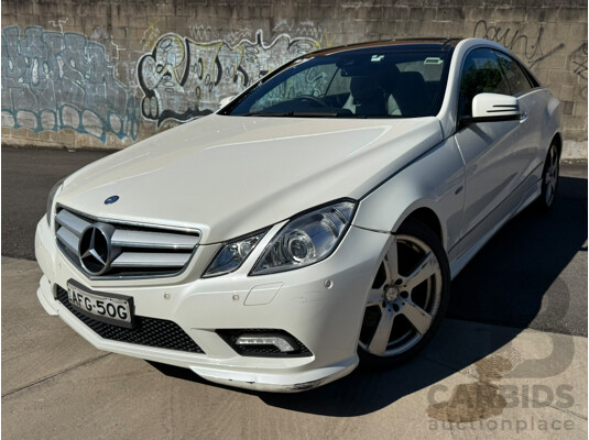 05/2010 Mercedes-Benz E250 CDI ELEGANCE RWD 207 2D Coupe White Turbo Diesel 2.1L