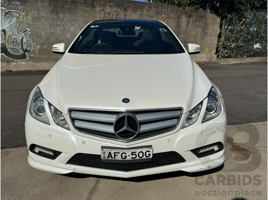 05/2010 Mercedes-Benz E250 CDI ELEGANCE RWD 207 2D Coupe White Turbo Diesel 2.1L