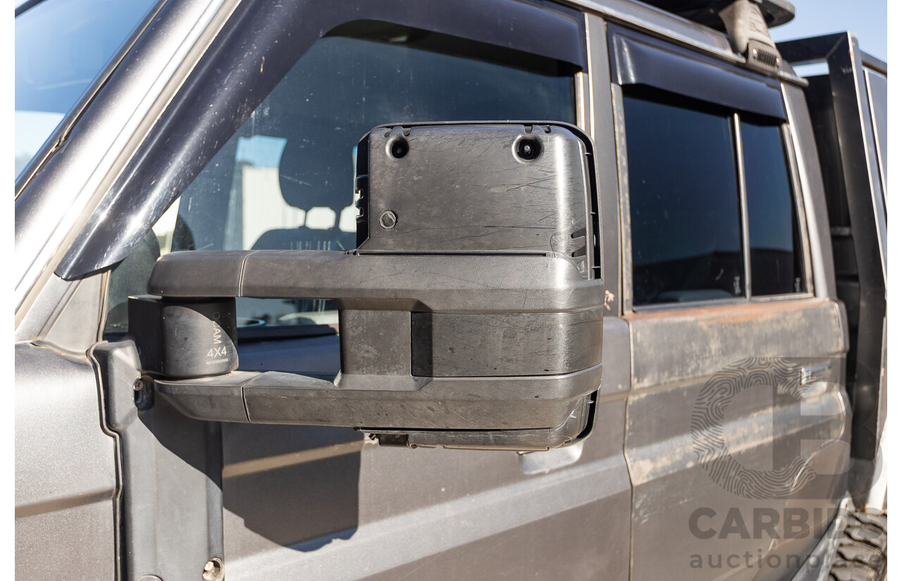 01/2014 Toyota Landcruiser Workmate (4x4) VDJ79R MY12 Update Double C/Chas Magnetic Grey Turbo Diesel 4.5L