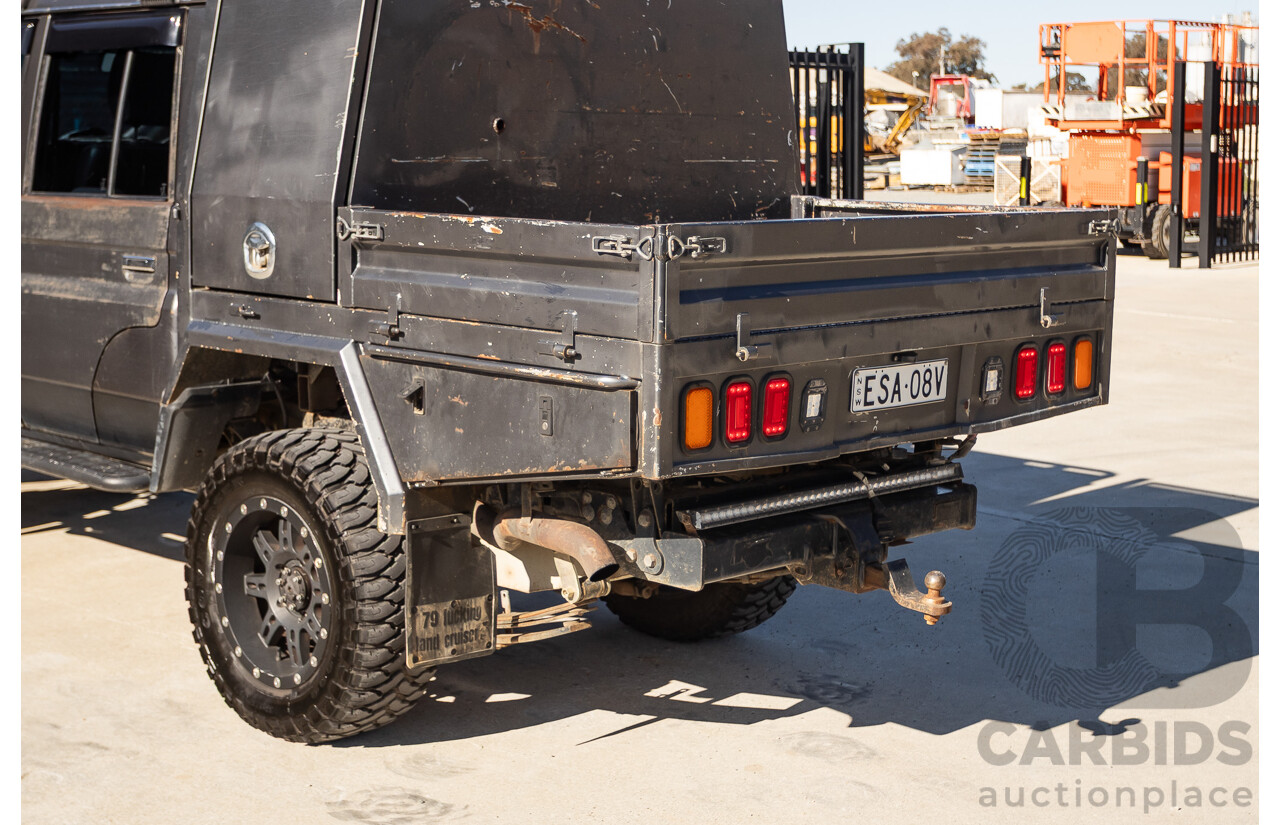 01/2014 Toyota Landcruiser Workmate (4x4) VDJ79R MY12 Update Double C/Chas Magnetic Grey Turbo Diesel 4.5L