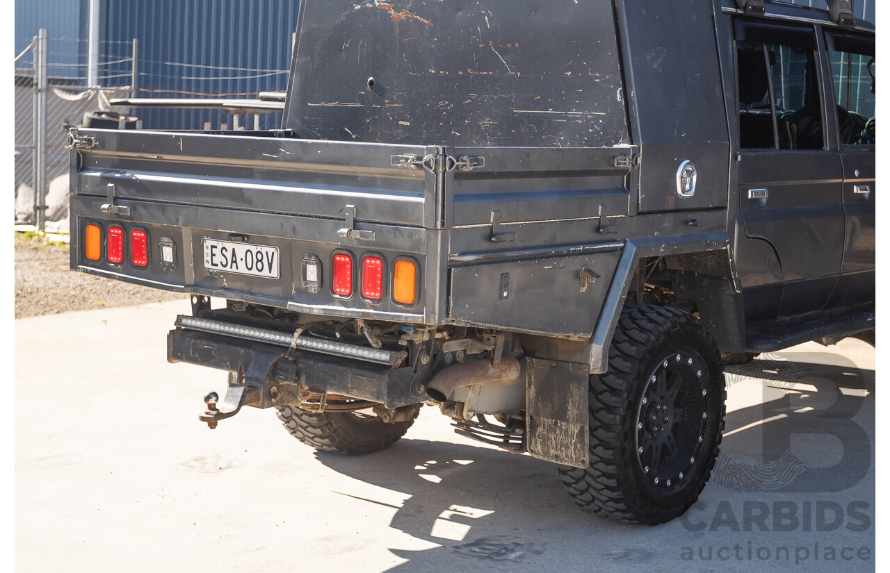 01/2014 Toyota Landcruiser Workmate (4x4) VDJ79R MY12 Update Double C/Chas Magnetic Grey Turbo Diesel 4.5L