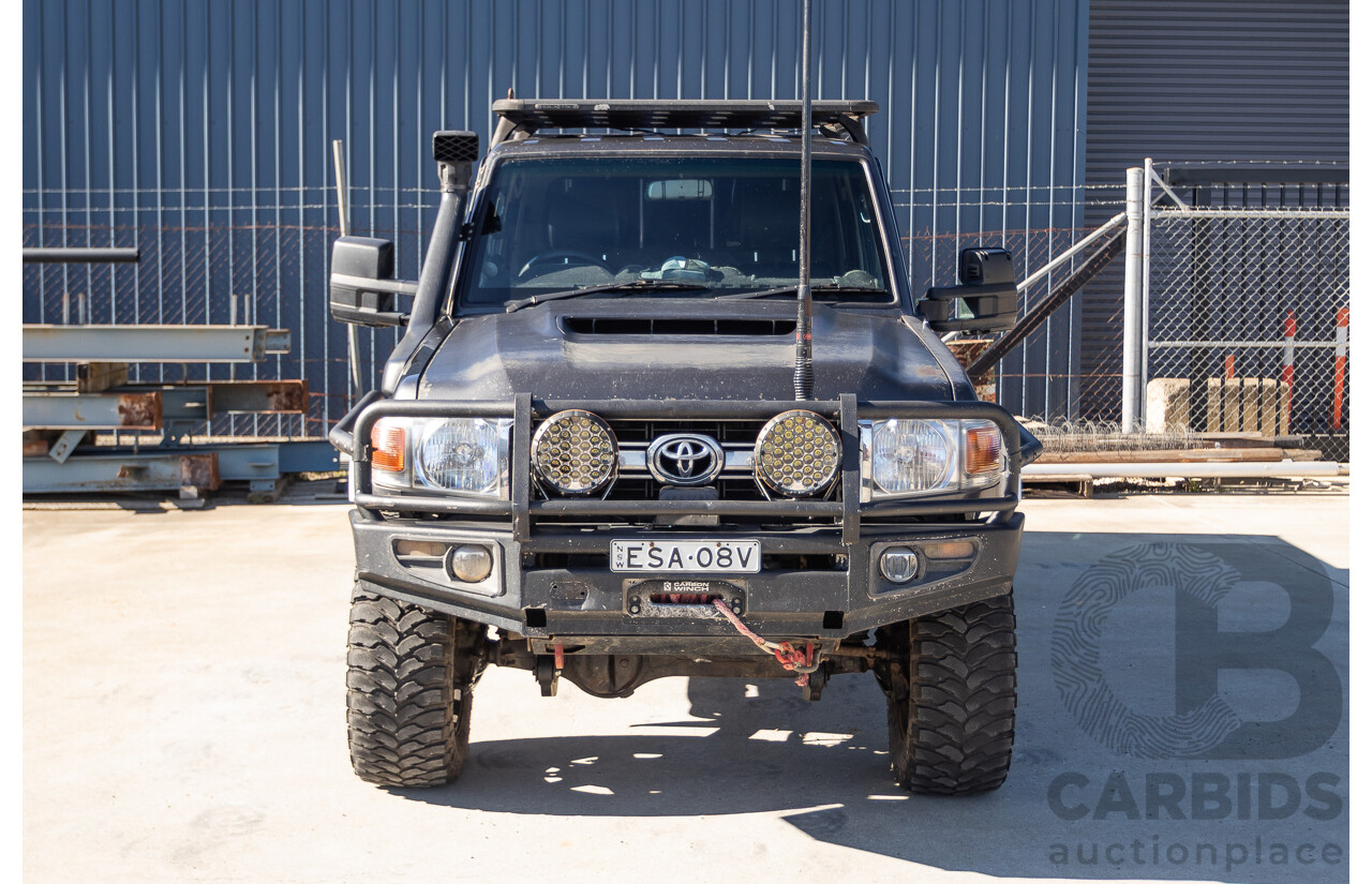 01/2014 Toyota Landcruiser Workmate (4x4) VDJ79R MY12 Update Double C/Chas Magnetic Grey Turbo Diesel 4.5L