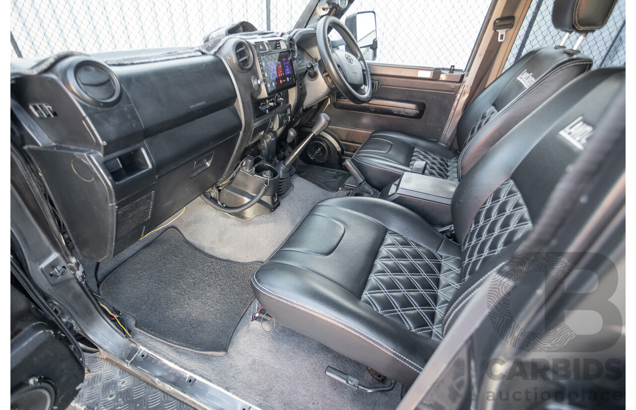 01/2014 Toyota Landcruiser Workmate (4x4) VDJ79R MY12 Update Double C/Chas Magnetic Grey Turbo Diesel 4.5L
