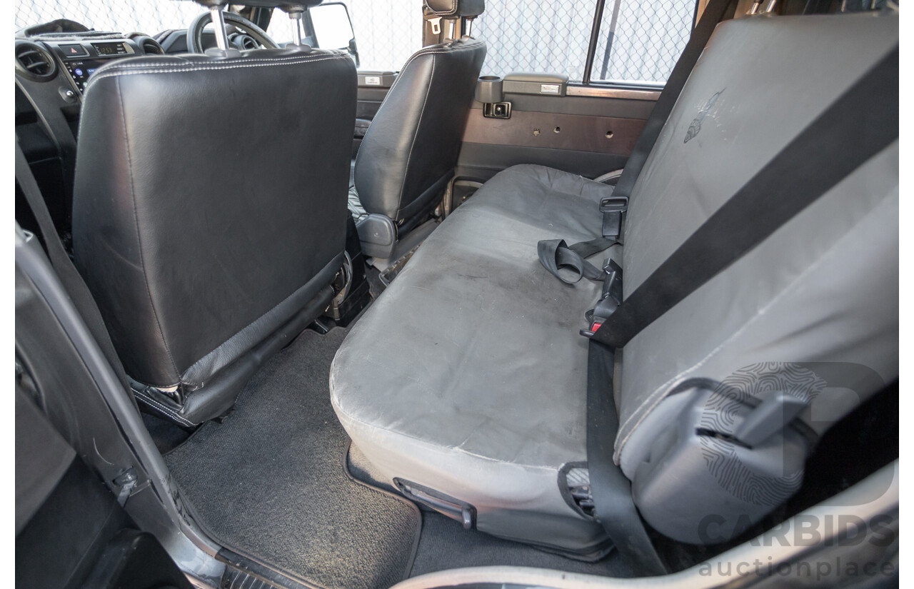 01/2014 Toyota Landcruiser Workmate (4x4) VDJ79R MY12 Update Double C/Chas Magnetic Grey Turbo Diesel 4.5L