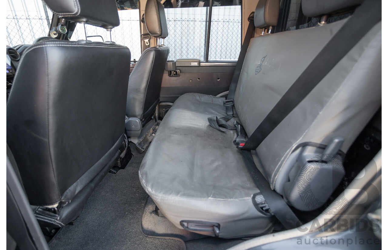 01/2014 Toyota Landcruiser Workmate (4x4) VDJ79R MY12 Update Double C/Chas Magnetic Grey Turbo Diesel 4.5L