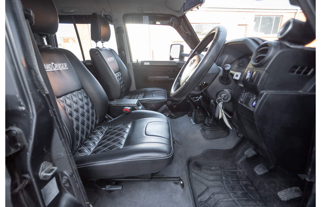 01/2014 Toyota Landcruiser Workmate (4x4) VDJ79R MY12 Update Double C/Chas Magnetic Grey Turbo Diesel 4.5L