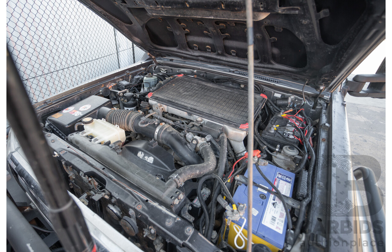01/2014 Toyota Landcruiser Workmate (4x4) VDJ79R MY12 Update Double C/Chas Magnetic Grey Turbo Diesel 4.5L