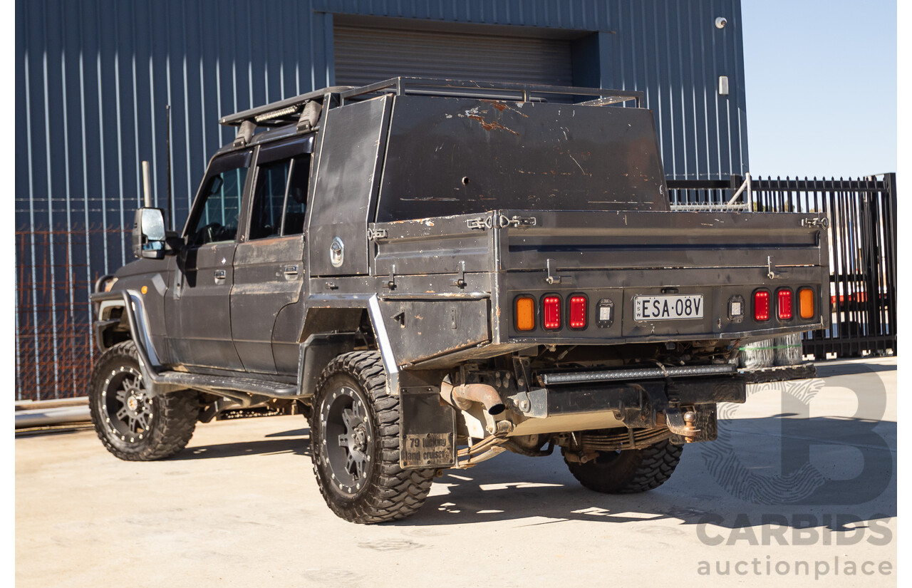 01/2014 Toyota Landcruiser Workmate (4x4) VDJ79R MY12 Update Double C/Chas Magnetic Grey Turbo Diesel 4.5L