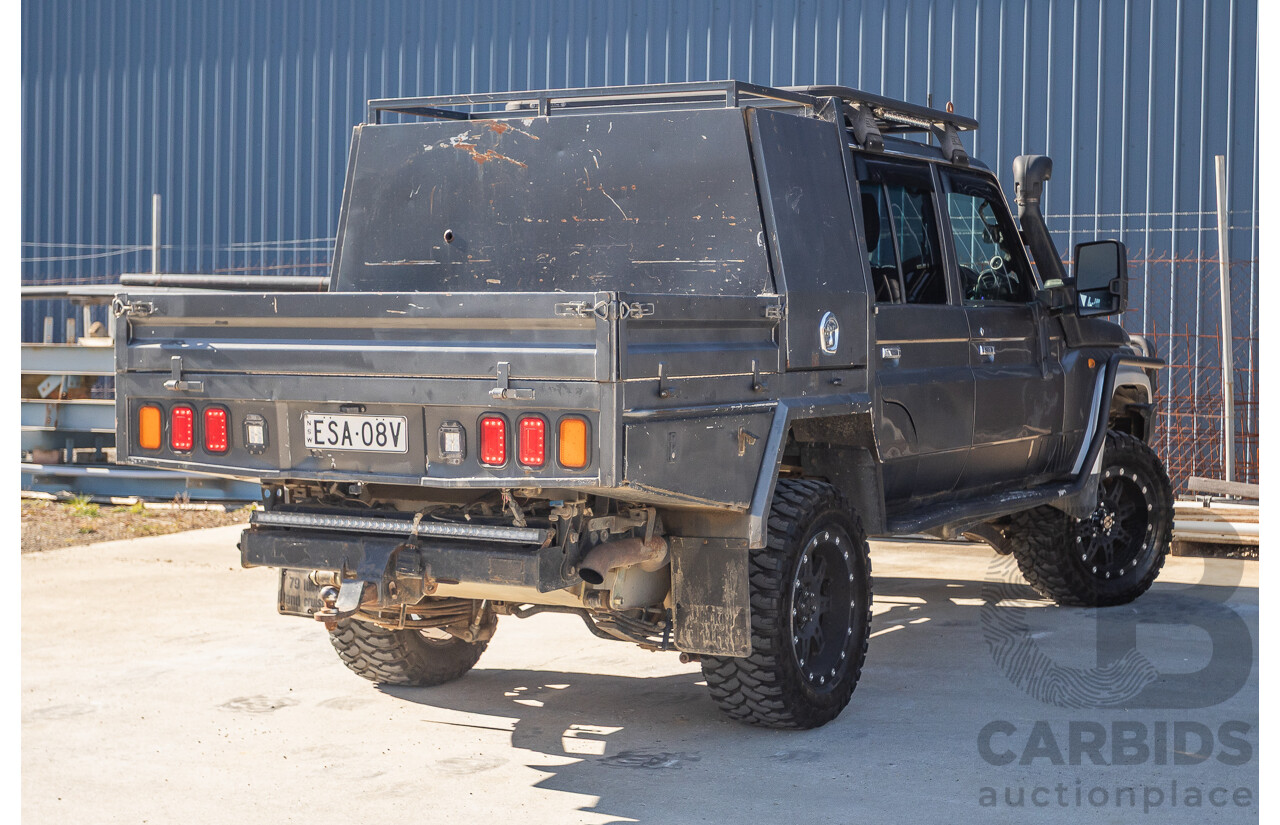 01/2014 Toyota Landcruiser Workmate (4x4) VDJ79R MY12 Update Double C/Chas Magnetic Grey Turbo Diesel 4.5L