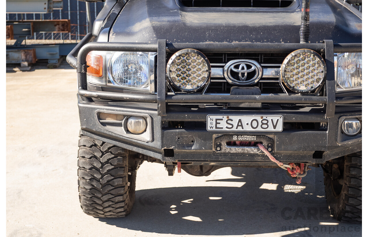 01/2014 Toyota Landcruiser Workmate (4x4) VDJ79R MY12 Update Double C/Chas Magnetic Grey Turbo Diesel 4.5L