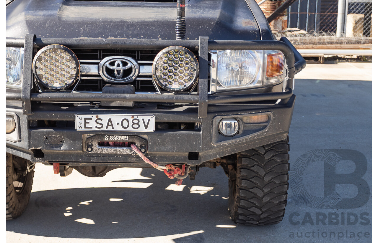 01/2014 Toyota Landcruiser Workmate (4x4) VDJ79R MY12 Update Double C/Chas Magnetic Grey Turbo Diesel 4.5L