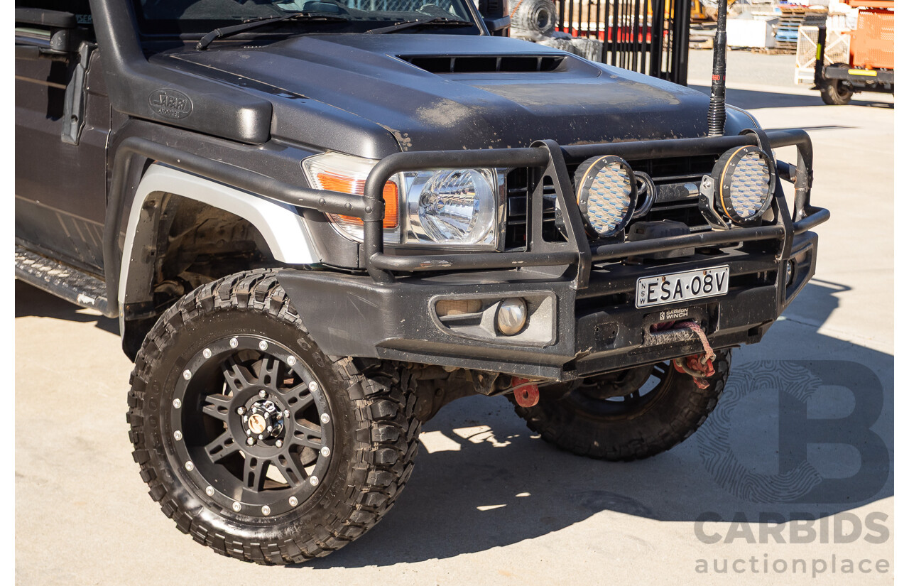 01/2014 Toyota Landcruiser Workmate (4x4) VDJ79R MY12 Update Double C/Chas Magnetic Grey Turbo Diesel 4.5L