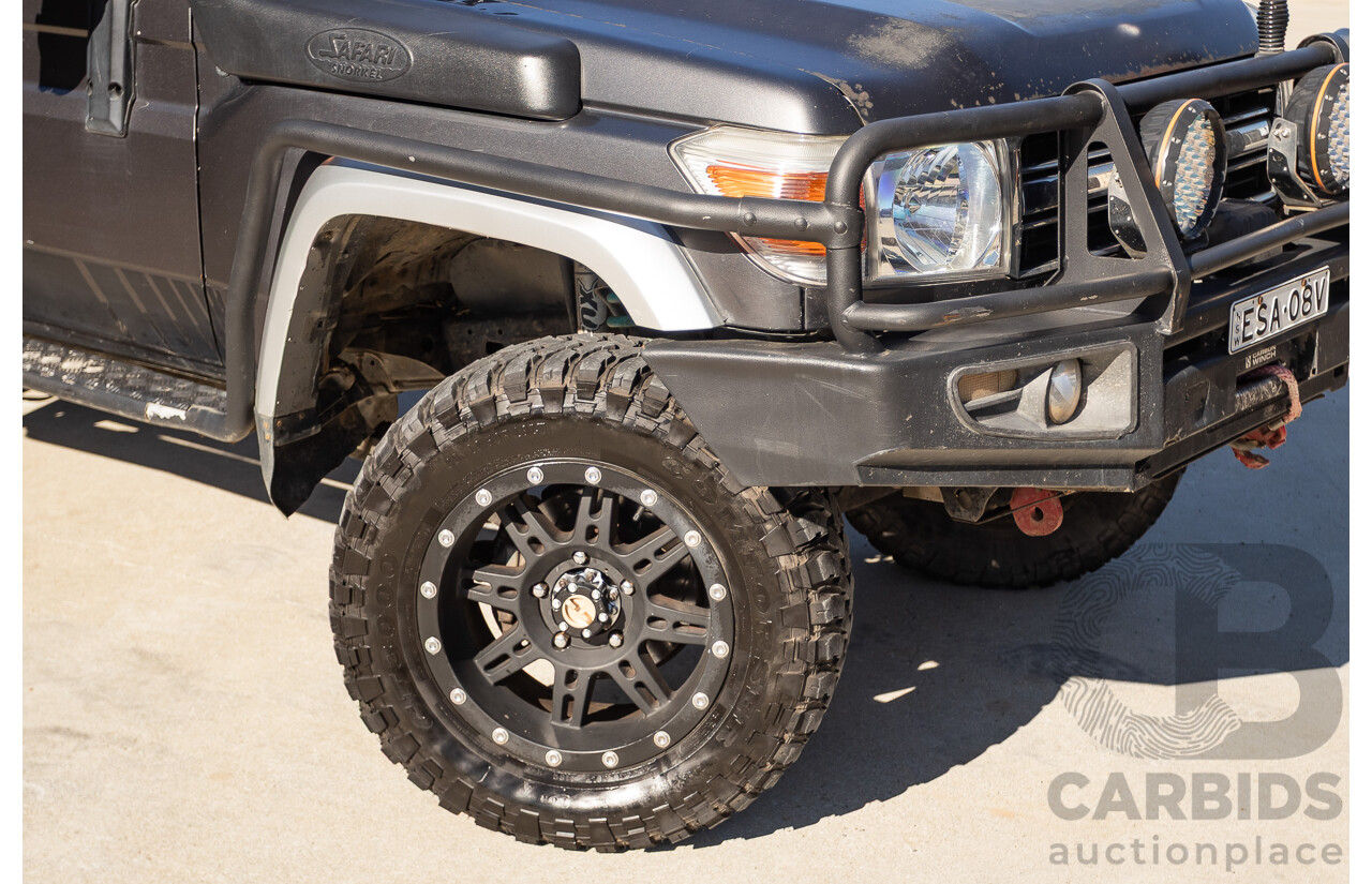 01/2014 Toyota Landcruiser Workmate (4x4) VDJ79R MY12 Update Double C/Chas Magnetic Grey Turbo Diesel 4.5L