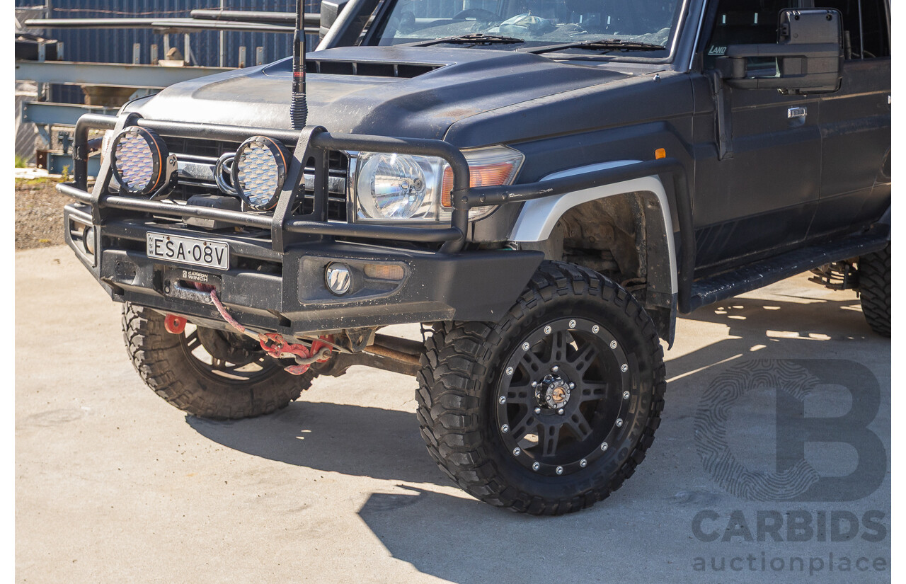 01/2014 Toyota Landcruiser Workmate (4x4) VDJ79R MY12 Update Double C/Chas Magnetic Grey Turbo Diesel 4.5L