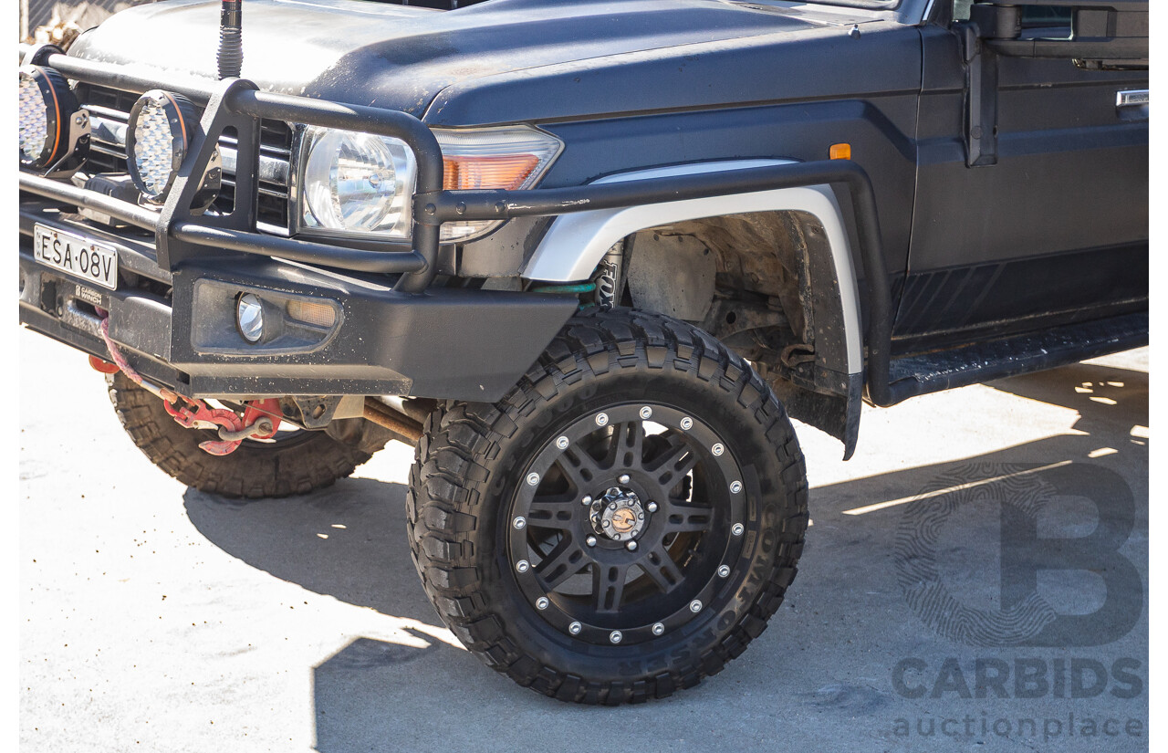 01/2014 Toyota Landcruiser Workmate (4x4) VDJ79R MY12 Update Double C/Chas Magnetic Grey Turbo Diesel 4.5L