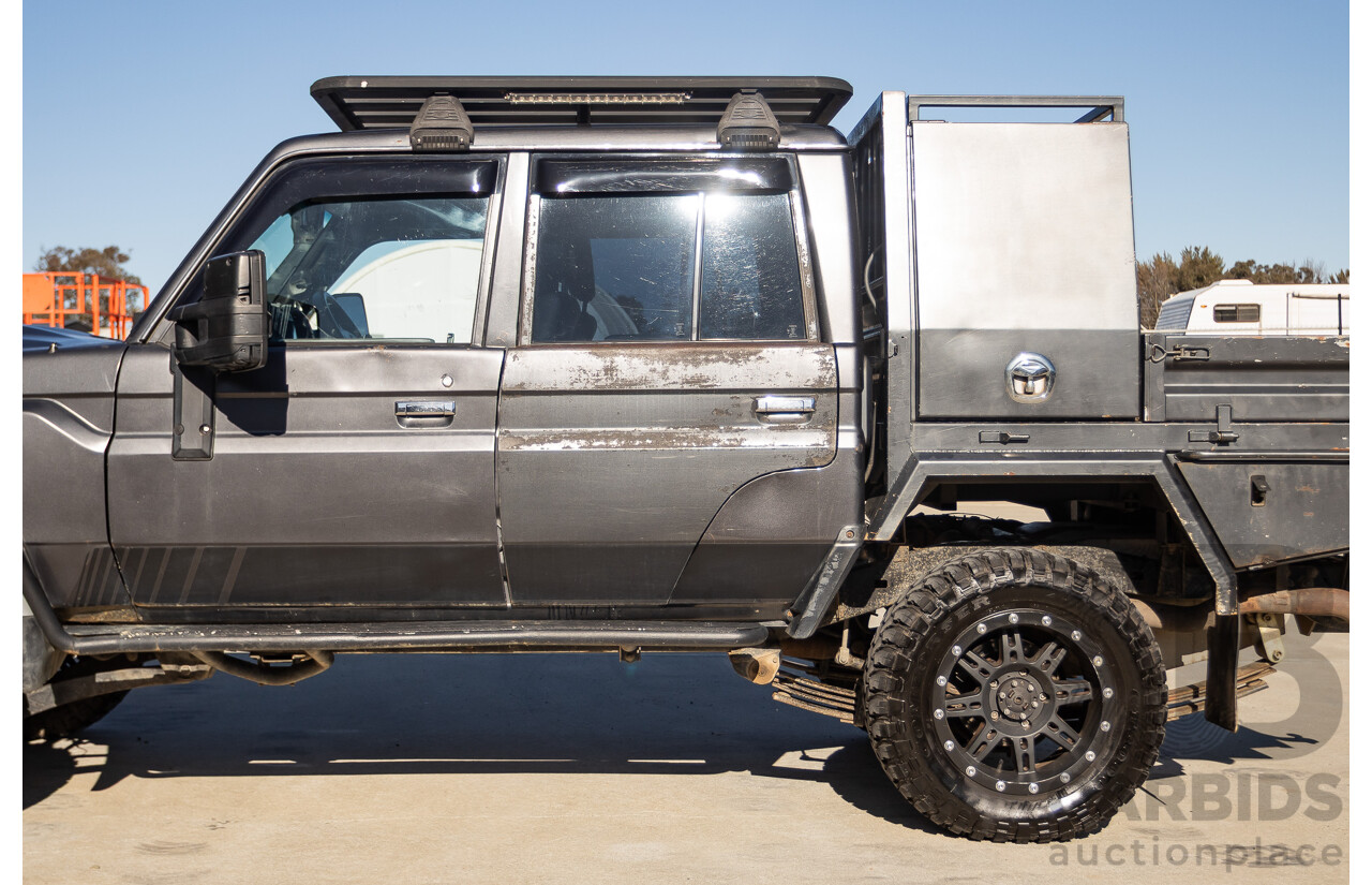 01/2014 Toyota Landcruiser Workmate (4x4) VDJ79R MY12 Update Double C/Chas Magnetic Grey Turbo Diesel 4.5L