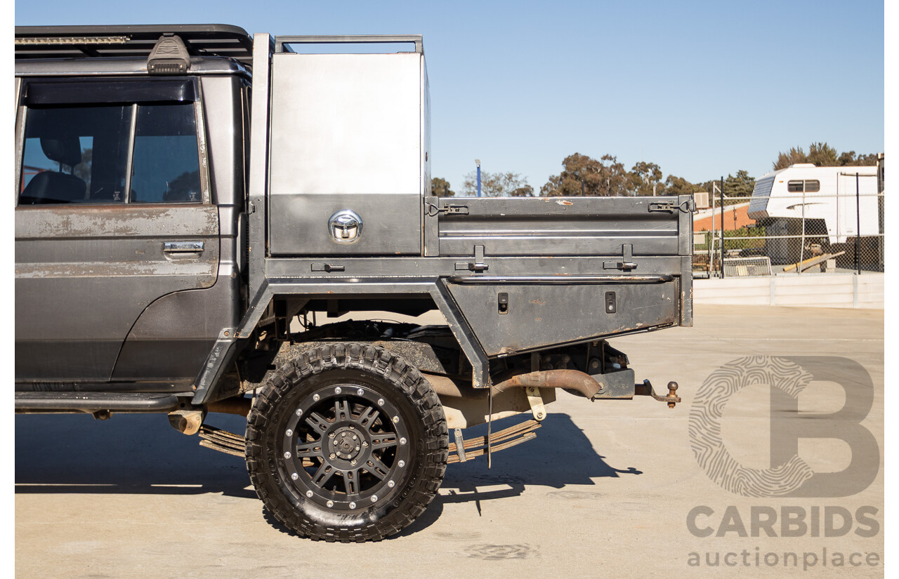 01/2014 Toyota Landcruiser Workmate (4x4) VDJ79R MY12 Update Double C/Chas Magnetic Grey Turbo Diesel 4.5L