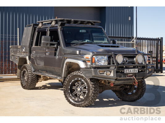01/2014 Toyota Landcruiser Workmate (4x4) VDJ79R MY12 Update Double C/Chas Magnetic Grey Turbo Diesel 4.5L
