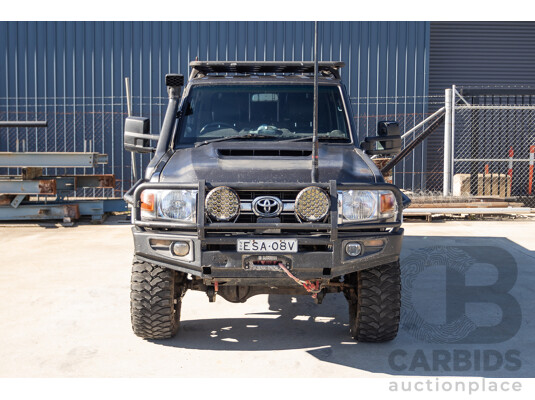 01/2014 Toyota Landcruiser Workmate (4x4) VDJ79R MY12 Update Double C/Chas Magnetic Grey Turbo Diesel 4.5L