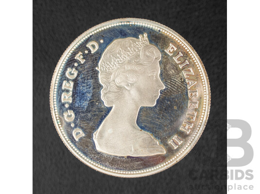 Great Britain Royal Mint Silver 1980 Proof Crown, Queen Elizabeth Mother 80th Birthday .925