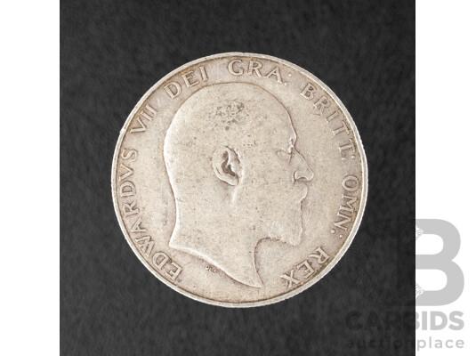 Great Britain 1906 KEVII Silver Half Crown .925
