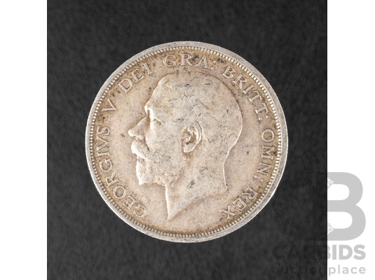 Great Britain 1919 KGV Silver Half Crown .925