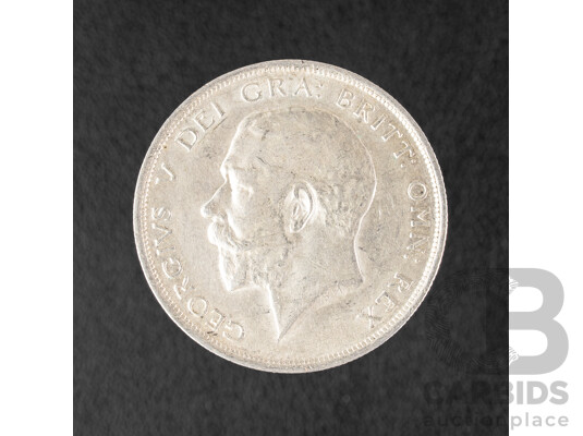Great Britain 1914 KGV Silver Half Crown .925