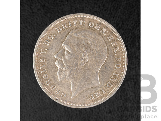 Great Britain 1935 KGV Silver Crown, Silver Jubilee  .500