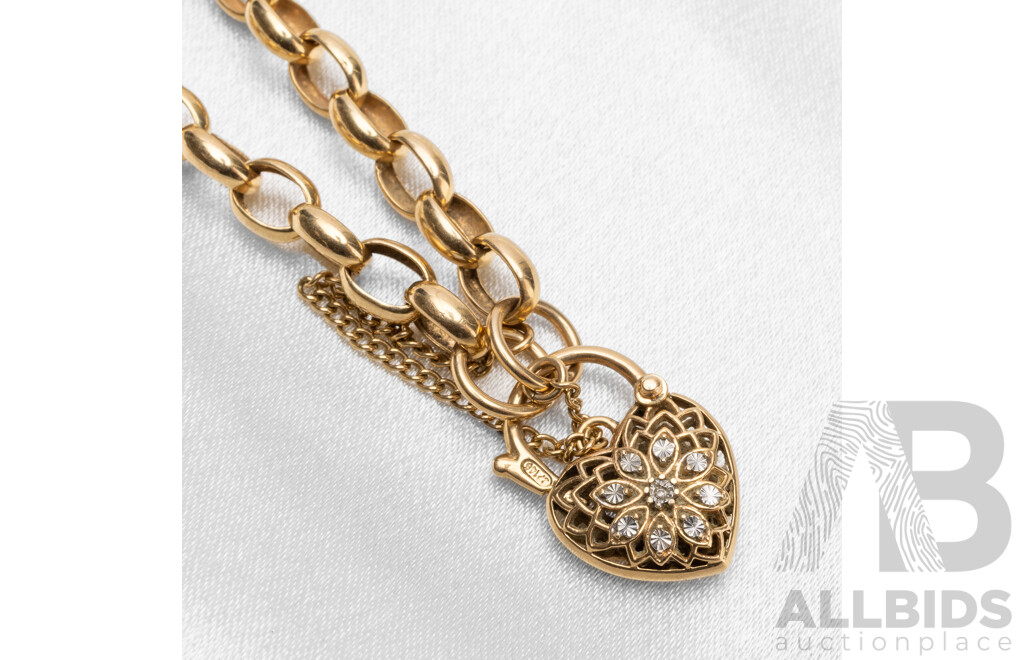 9ct Yellow Gold Necklace & Bracelet - 18.32gms