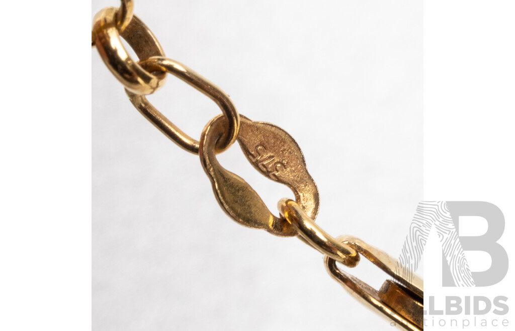 9ct Yellow Gold Necklace & Bracelet - 18.32gms