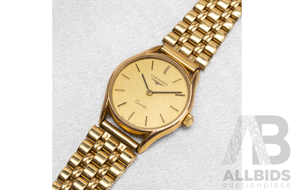 Vintage Ladies' Gold Plated Longines Swiss Quartz Watch - 20312457