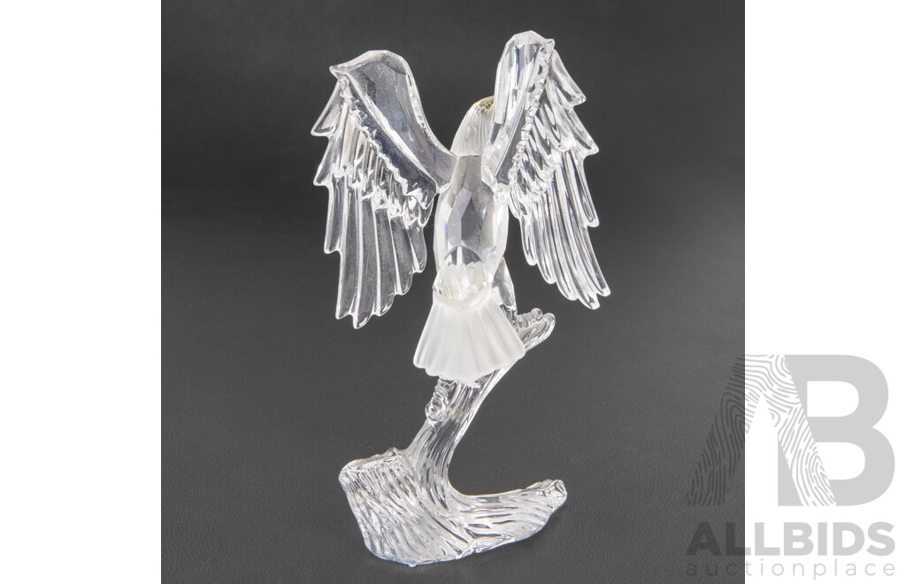 Swarovski Crystal Hakuho Eagle Figurine in Original Box