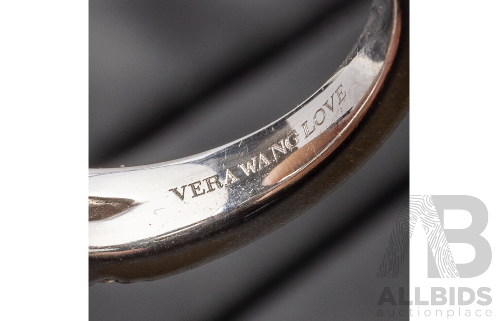 18ct White Gold & Diamonds Engagement Ring by Vera Wang - Size K