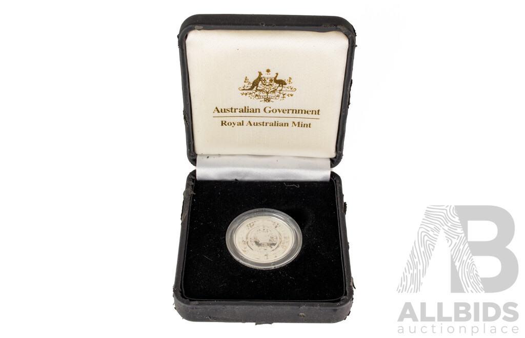 Australian 2013 Silver Proof One Dollar Coin, Holey Dollar and Dump .999