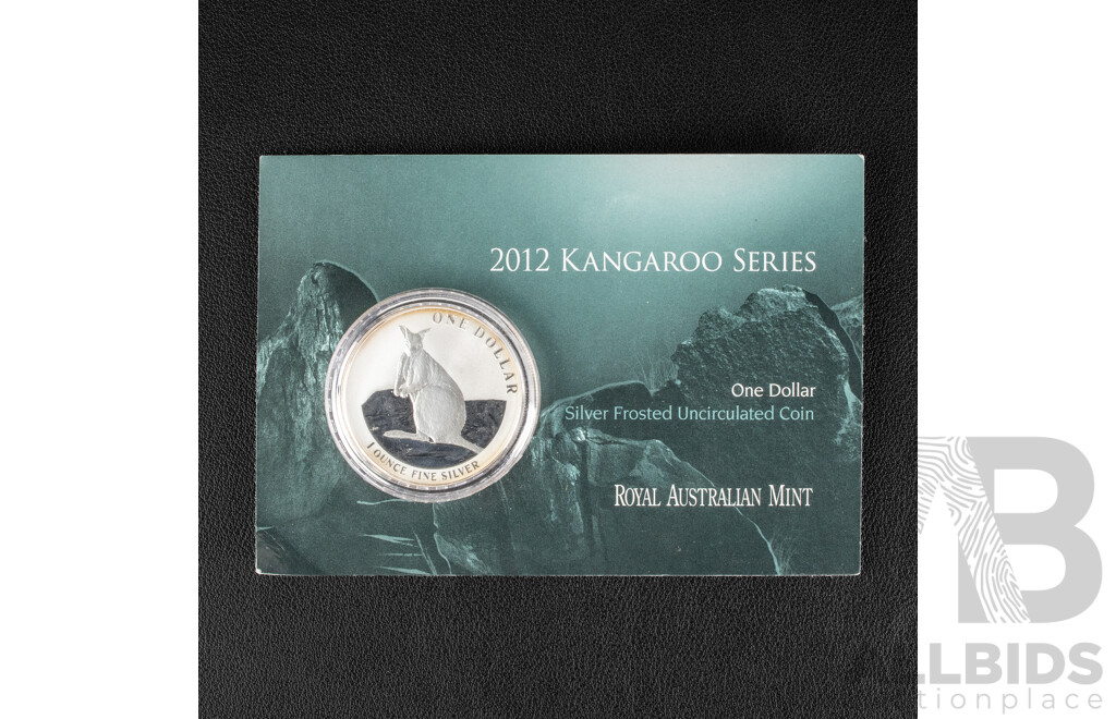 Australian RAM 2012 Silver One Dollar Coin, Silver Kangaroo .999