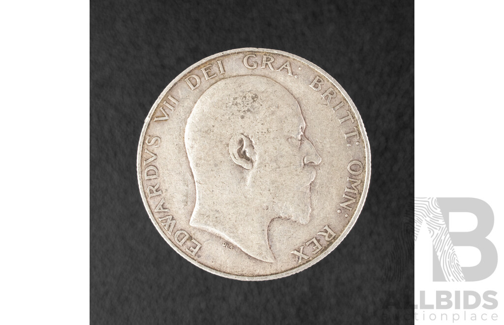 Great Britain 1906 KEVII Silver Half Crown .925