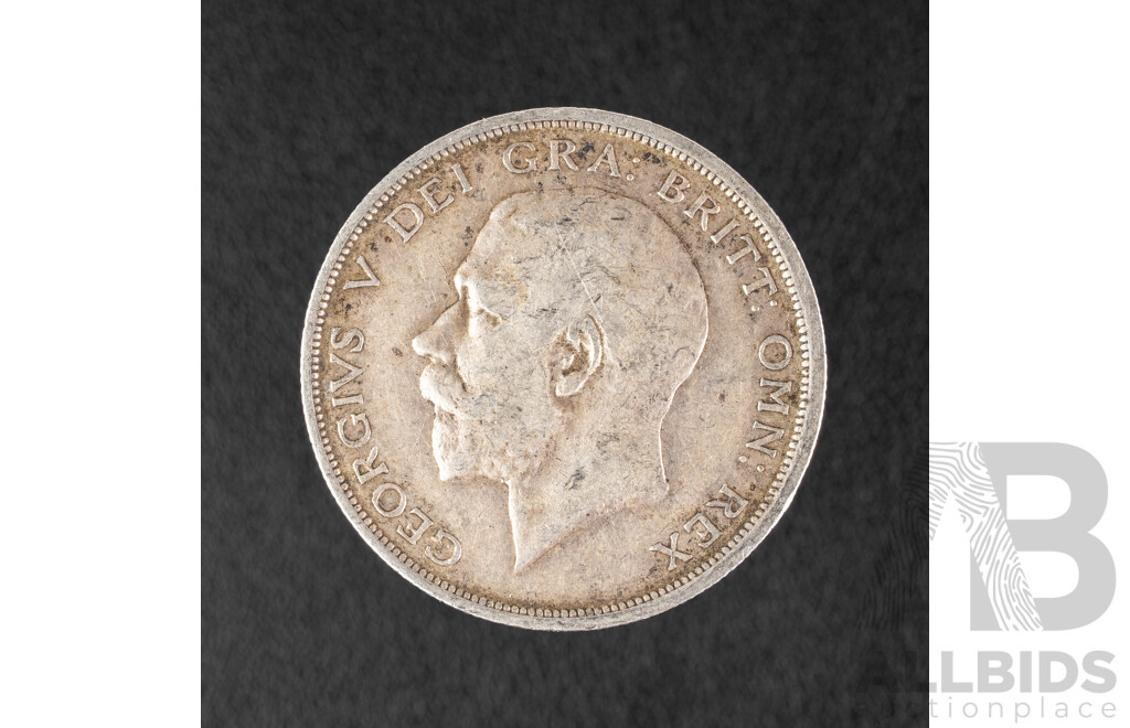 Great Britain 1919 KGV Silver Half Crown .925