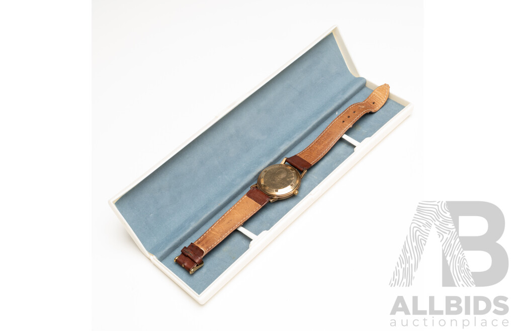 Vintage 9ct Yellow Gold Swiss Longines 290 Automatic Watch