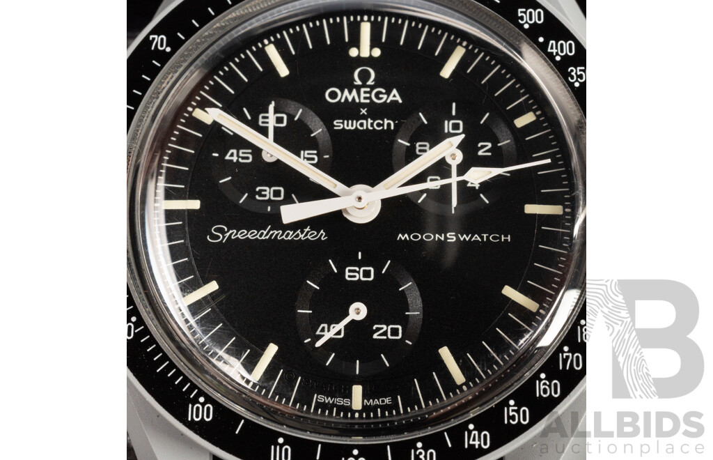 Omega X Swatch Mission to the Moon 4 Jewel Swiss Quartz Watch