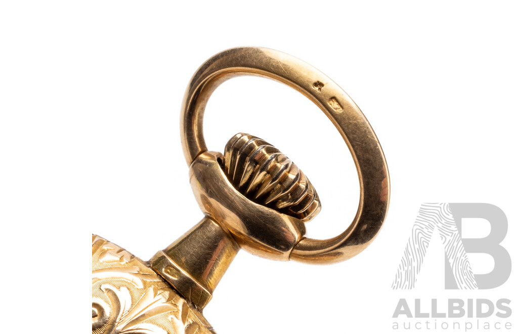 Antique H. A. Leuba 14ct Gold Full Hunter Pocket Watch, C.1900, 76.92g