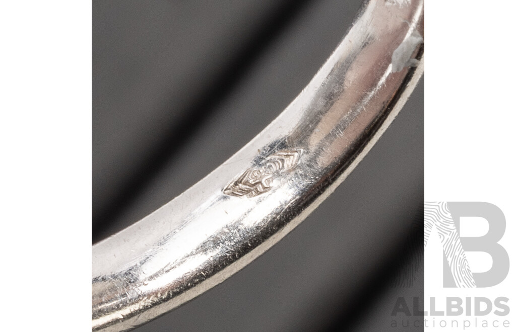 Handmade 950 Platinum & Diamond Solitaire Ring - Size O.5