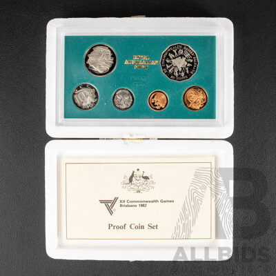 Australian RAM 1982 Six Proof Coin Set, Commonwealth Games