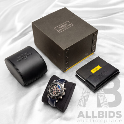 Breitling Superocean M2000 Chronograph Blue & Red Chronometre Watch - A73310
