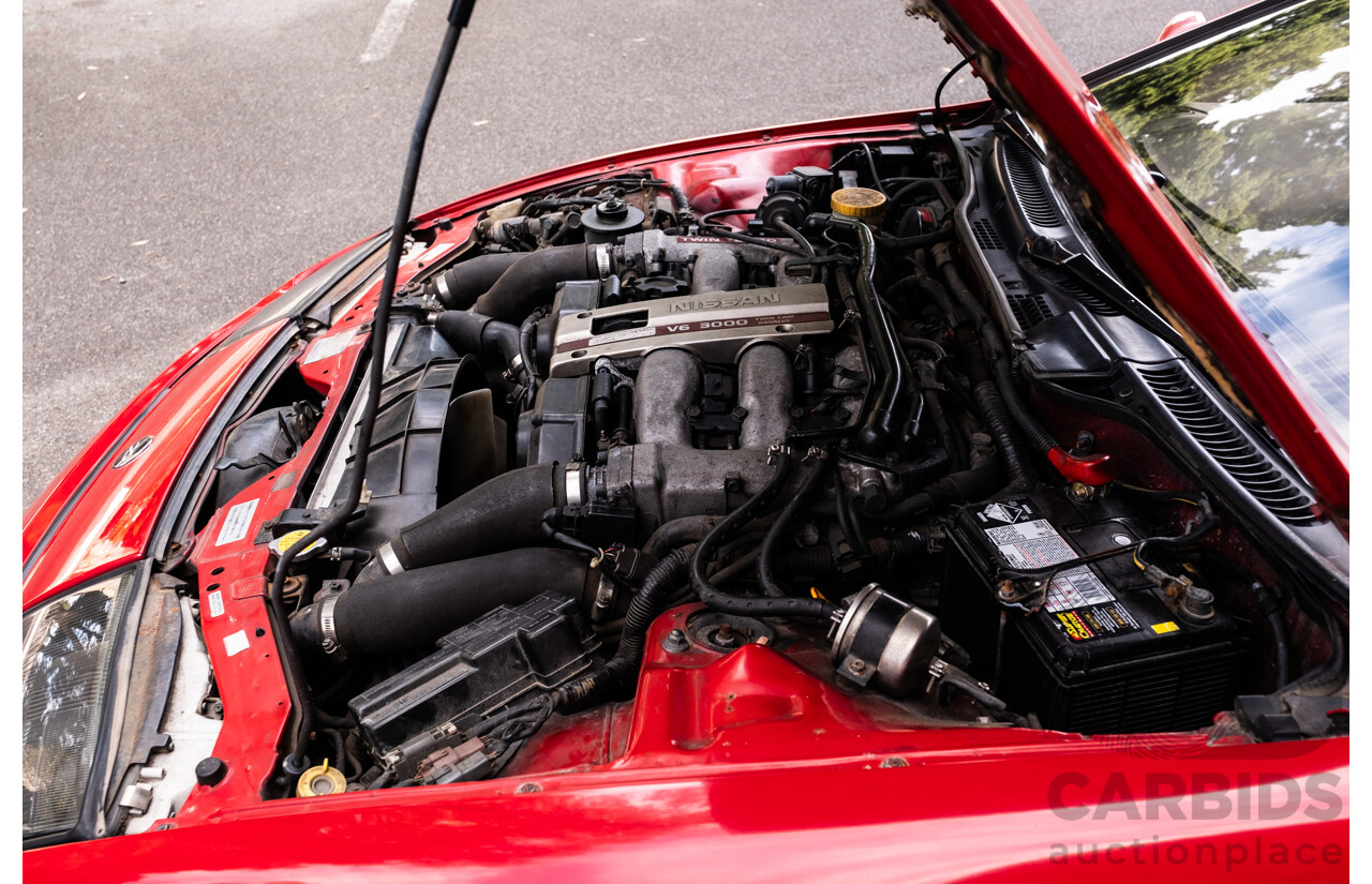 1/1989 Nissan 300zx 2+2 Targa  2d Coupe Red Twin Turbo V6 3.0L - Import