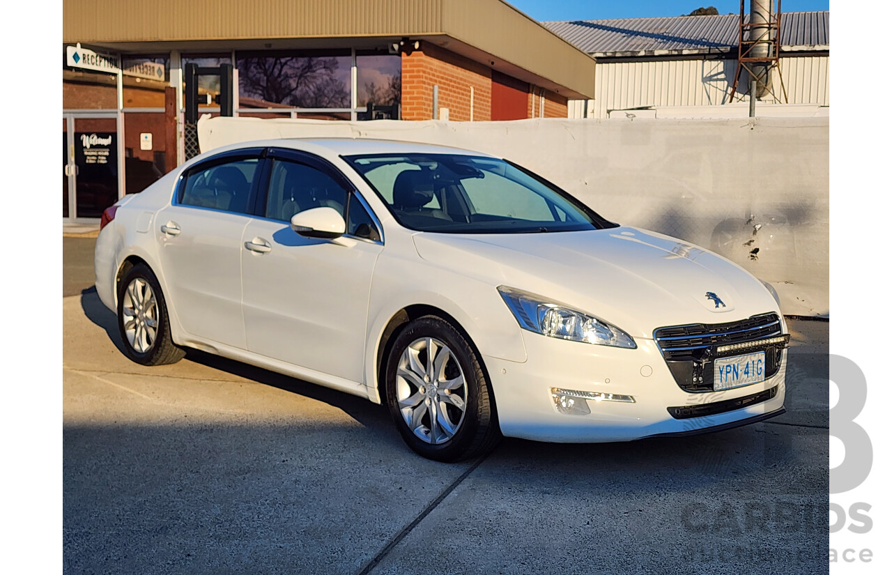 04/2012 Peugeot 508 Allure HDi Touring 4d Wagon White 2.0L