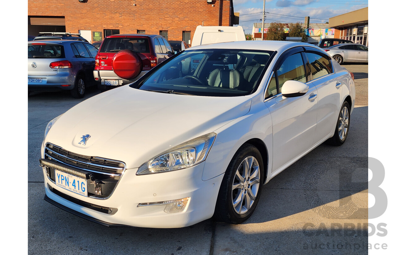 04/2012 Peugeot 508 Allure HDi Touring 4d Wagon White 2.0L