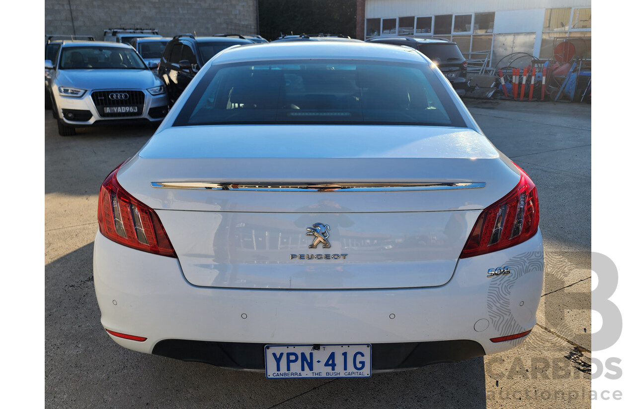 04/2012 Peugeot 508 Allure HDi Touring 4d Wagon White 2.0L