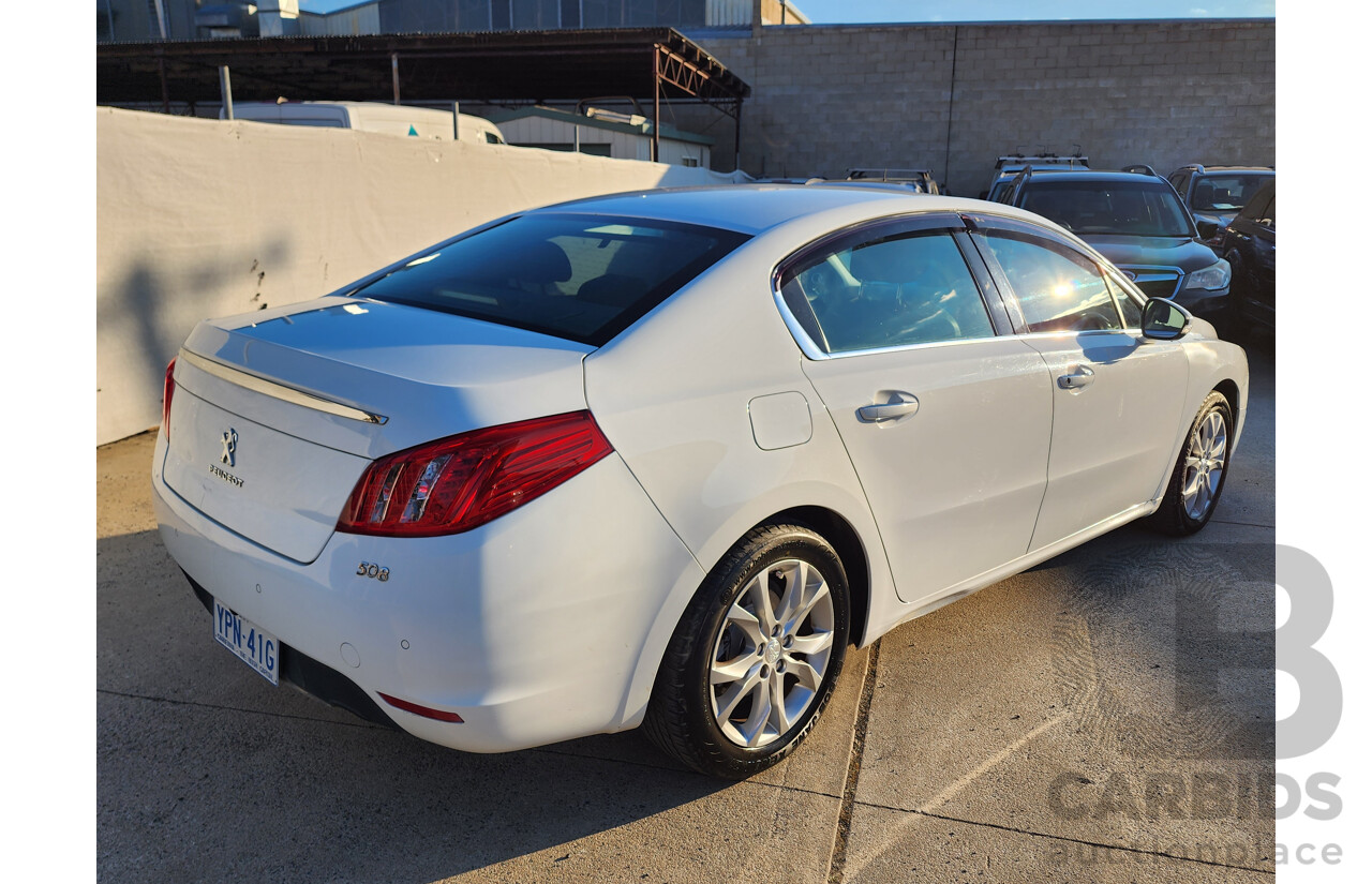04/2012 Peugeot 508 Allure HDi Touring 4d Wagon White 2.0L