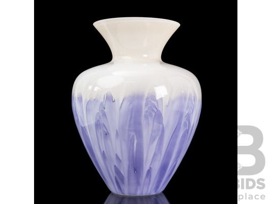 Very Large Mid Century Fratelli Toso Murano Glass Vase