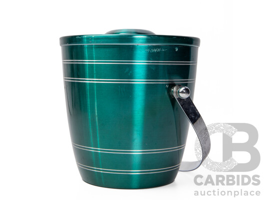Retro Bright Green Anodised Tin Ice Bucket